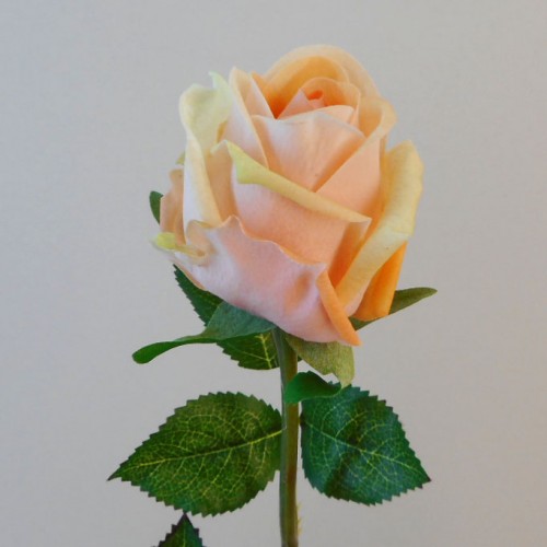 Real Touch Rose Bud Peach 55cm R433 S2